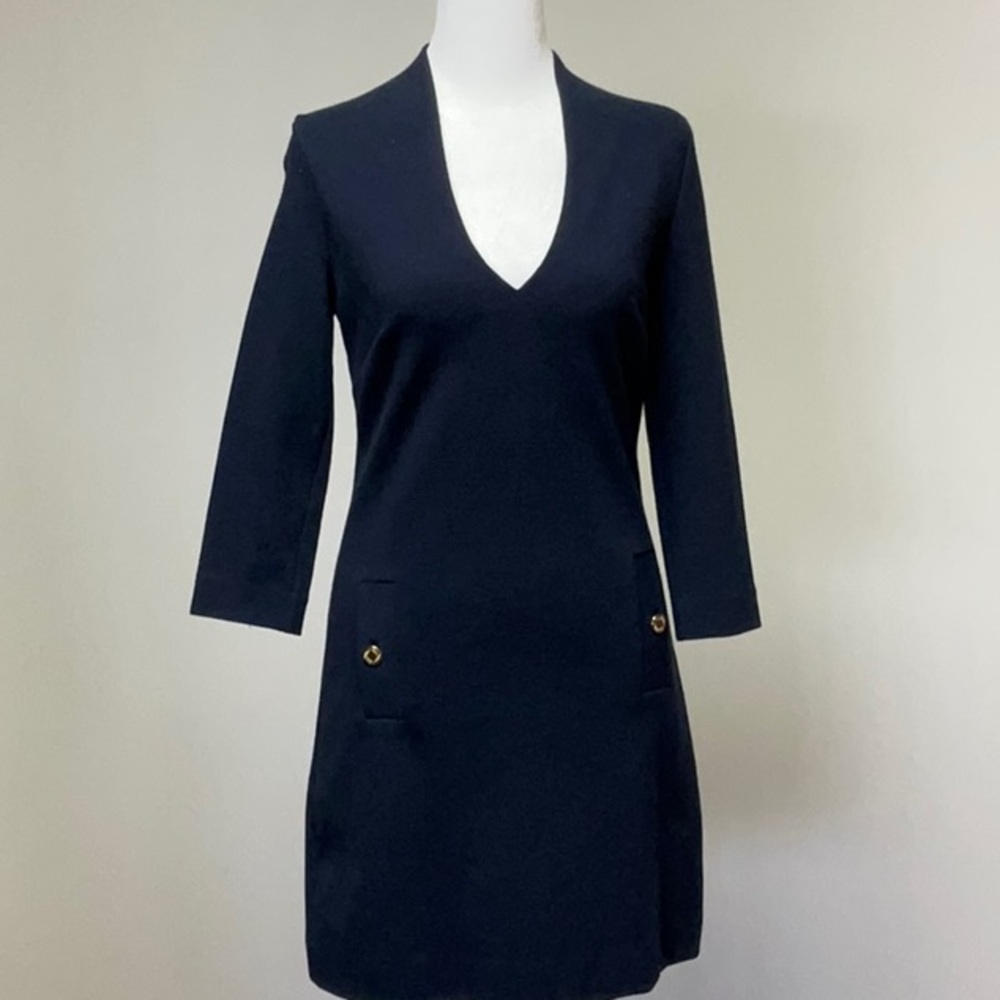 Lilly Pulitzer elephant navy dress
